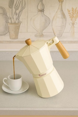 Bambum Garen - Moka Pot 9 Fincan Bej