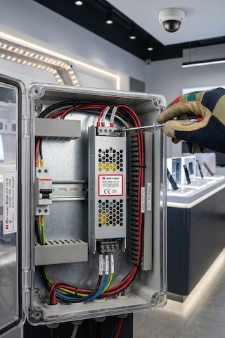 Metal Kasa Adaptör Güvenlik Kamerası Ve Şerit Led Trafosu Mrw-120-12-s