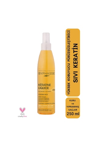 Byphasse Kuru Saçlara Özel Keratin İçerikli Yüksek Koruyucu ve Pürüzsüzleştirici Saç Kremi 250 ML