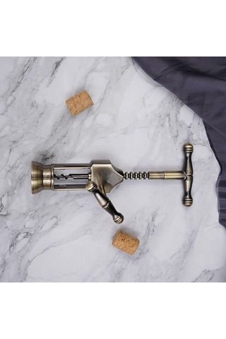 Suofeng Vintage Çinko Alaşımlı Şarap Açacağı - Pratik Ve Dayanıklı Ev Kullanımı Bronz