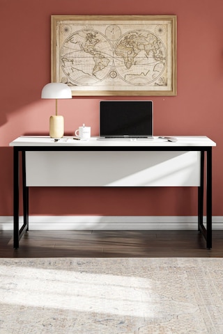Ms2 Çalışma Masası,ofis Masası - 70x140 Cm - Beyaz Ms2 - 140 - Beyaz