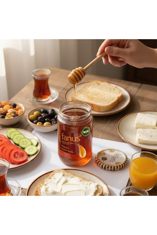 Fanus Organik Süzme Çiçek Balı 850 G