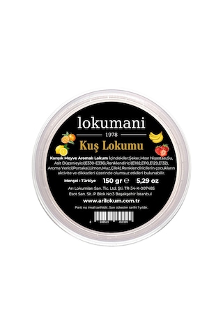 Kuş Lokumu 150 Gr Çilek - Limon - Muz - Portakal