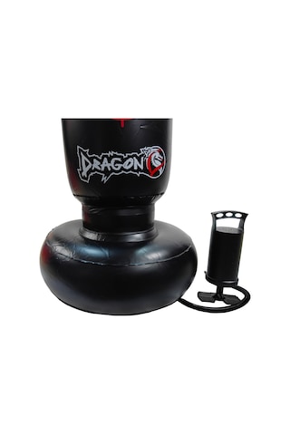 Dragondo 091 Şişme Boks Standı Şişme Boks Torbası Siyah