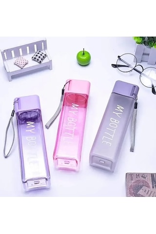 Maoyaya Şeffaf Kare İçme Bardağı Mate 1 Adet Plastik Taşınabilir Su