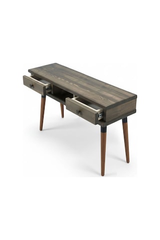 Mobenta Modest Entry Masif Ahşap Dresuar, 2 Çekmece & 1 Bölme - 120 Cm, Cv Ceviz