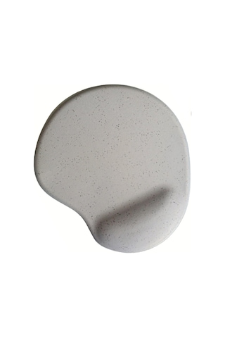 Oval Gri Kum Desen Bilek Destekli Kaymaz Bilgisayar Notebook Mouse Pad-bileklikli Maus Ped