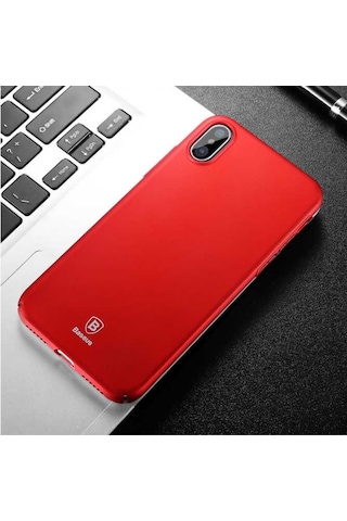 Apple Uyumlu iPhone X/Xs 5.8Baseus Thin Back Ultra Ince Mat Kilif 235915415 - Renk / Beyaz