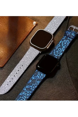 Zenviaat Newface Apple Watch Uyumlu38mm Creeper Desenli Kordon - Pembe Znv2027