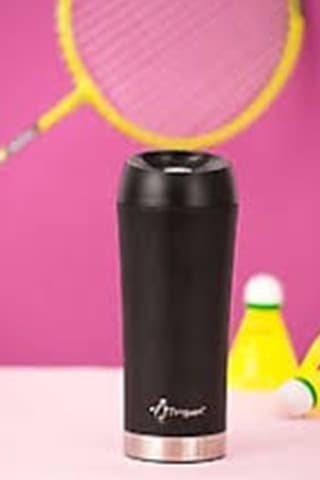 Penguen-3027 Siyah Mug Termos 400ml Siyah