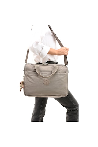 Ss 3027 Unisex Krinkıl Suya Dayanıklı Laptop Bölmeli Çapraz-el Askılı Evrak Ve Laptop Çantası Kum