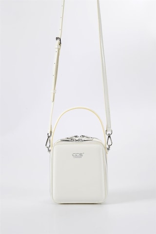 Ççs 17561 Kadın Omuz Askılı El Çantası-beyaz Beyaz