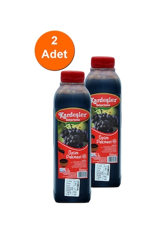 Kardeşler Şekerleme Üzüm Pekmezi Bidon 2 x 1 KG