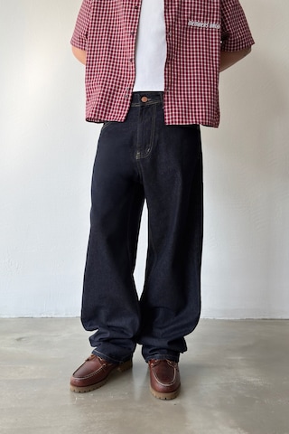 Flaw Dikiş Detaylı Baggy Jean-29013 Koyu Lacivert