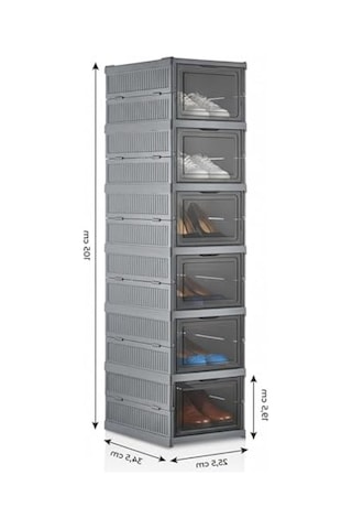 Katlanabilir Organizer, Çok Amaçlı Ayakkabılık İle Pratik Kullanım Açık Ceviz