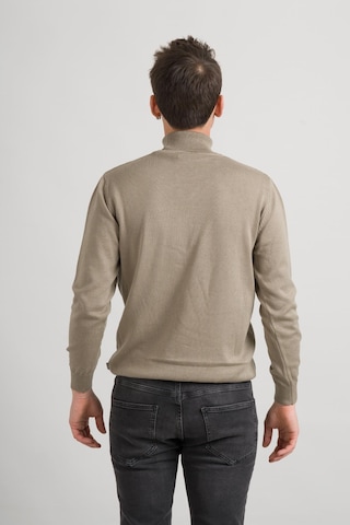 Slimfit Boğazlı Likralı Erkek Triko Kazak 001