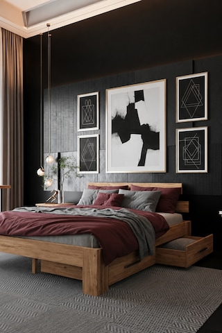 Lotus 2 Çekmeceli Çift Kişilik Mdf Karyola