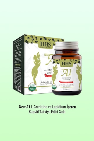 New A1 L Carnitine Lepidium Bitkisel Kapsül Aromasız