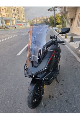 Motocam Rks Lince 125 Ön Cam 2021-2026 Model 55cm Füme Renkli 4mm Kısa