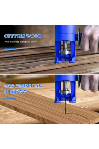 Yaozixia Elektrikli Matkap Değiştirilmiş Testere Ataşmanı Elektrikli Matkap İle Testere Dönüştürücüsü Ahşap/pvc/metal İçin Testere Yedek Kesme Aleti