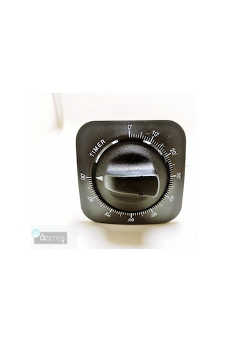 Kumtel Uyumlu - Luxell Asel Kare Mini Fırın Zaman Saati Timer 90-120dakika Ozn-912a Kapaklı 120 Dakika