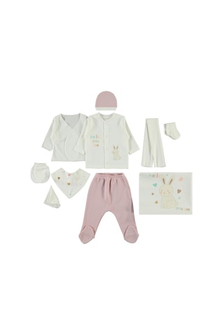 Civil Baby Kız Bebek Zıbın Setleri - Pudra