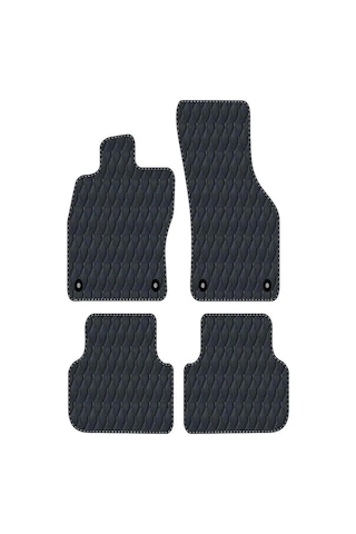Volkswagen Tiguan 2007-2015 Uyumlu Siyah Dikişli Siyah Deri Paspas