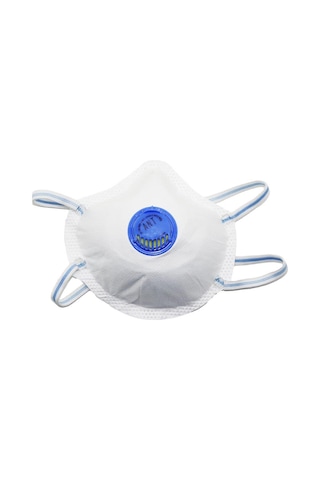 Ant Beyaz Ventilli Ffp2 Nr Toz İş Güvenlik Sanayi Boya Konik Maske - 25 Adetlik Paket