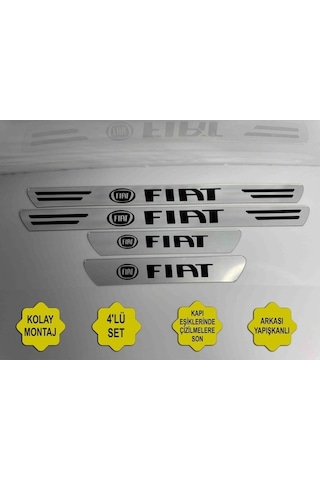 Fiat Palio İle Uyumlu Kapı Eşiği Koruyucu Ön - Arka 4'lü Set