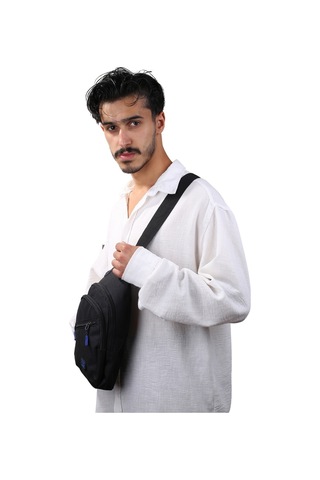 Seventeen 3475 Erkek Kanvas Body Bag Çapraz Çanta Siyah