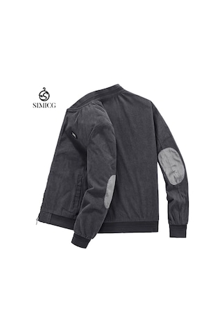 Erkek Kışlık İş Kıyafeti Bol Üst Kalın Ceket Gri