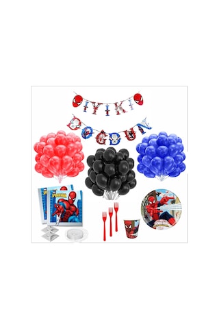 Örümcek Adam 8 Kişilik Doğum Günü Seti