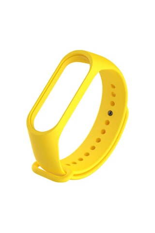 Ekılıf - Xiaomi Mi Band 3 Uyumlu - Kordon Silikon Kordon - Sarı