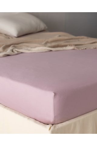 Belle Tek Kişilik Plus Lastikli Bambu Çarşaf - Açık Mürdüm 8684427048917 Çok Renkli