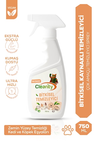 Bitkisel Temizleyici - Pet Cleaner 750ml Evcil Hayvan Alanlarında Doğal Temizlik Tekli