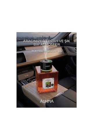 500ml Kapasite Araç Içi Hava Nemlendirici - Koku Makinesi - Aromaterapi Difüzör - Araç Kokusu 500 ML