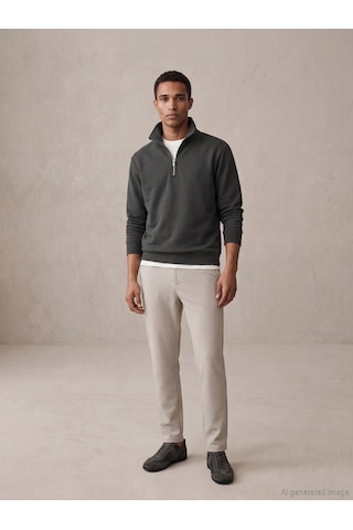 Lcw Vision Antrasit Polo Yaka Erkek Sweatshirt
