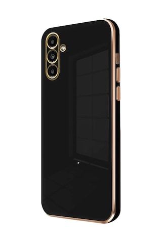 Gld-spt- Newface Samsung Uyumlu Galaxy A15 4g Kılıf Volet Silikon - Siyah