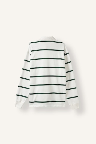 Defacto %100 Pamuk Relax Fit Çizgili Polo Yaka Uzun Kol Sweatshirt H5038ax26augn149 Yeşil-gn149