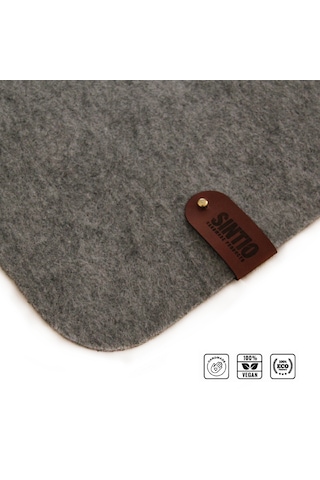Sintio 50x100 Kaydırmaz Taban İlaveli Keçe Mousepad Açık Gri