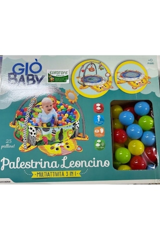 Toys Komik Aktivite Jimnastik Topu Sevimli Aslan 3'ü 1 Arada Aktivite ve Oyun Halısı 506