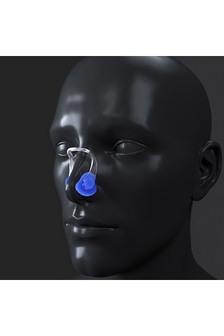 4 Set Burun Klipsi Kulak Tıkacı Beyaz Beyaz