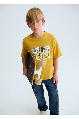 Mayoral Erkek Çocuk T-shirt 6033 Sarı