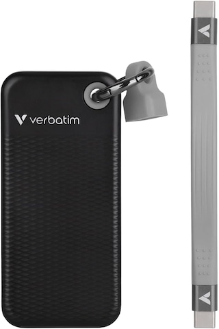 Verbatim Pocket Ssd Usb 3.2 Gen 2 512gb Black/grey