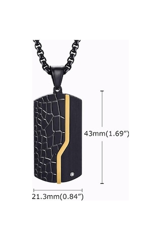 Novahub Altın Gümüş Paslanmaz Çelik Köpek Künyesi Kolye, Erkek Kaldırım Zinciri 3mm 75cm Altın Kolye Altın