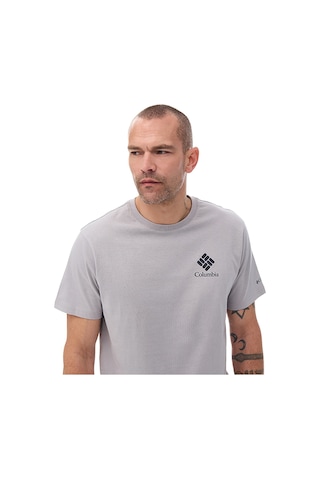 Columbia Cs0481 Csc M Stacked Gem Ss Erkek T-shirt-33125 Gri