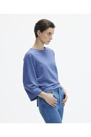 Yargıcı Sırt Detayli Sweatshirt Lacivert