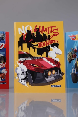 Yeni Sezon Lisanslı Hot Wheels A6 Çizgili Not Defteri