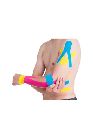 Vzn Kinesio Sport Tape Sporcu Ağrı Bandı 5 M X 5 CM Sarı