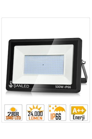 500w 30.000 Lümen 6500k Beyaz Işık Smd Led Projektör-2 Adet